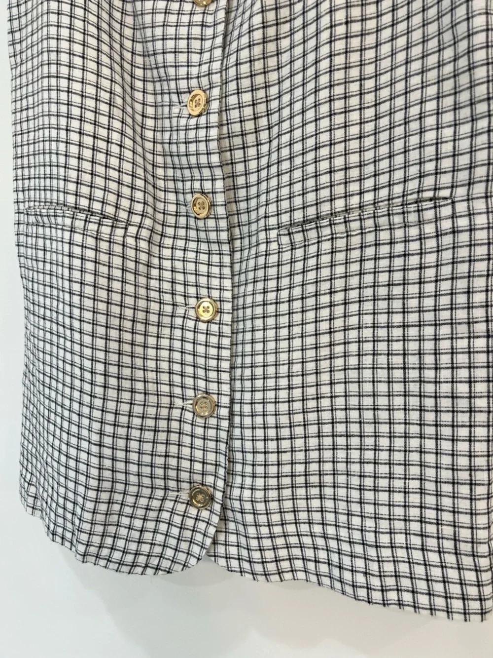 J. Crew Claudia Mini Dress in Plaid‎ Linen